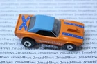 VINTAGE 1982 Matchbox LESNEY orange DODGE CHALLENGER HOT ROD w/blue roof #1