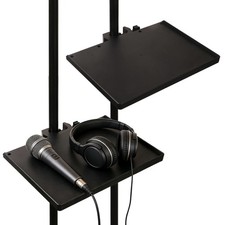2 PCS MultiFunctional Phone Holder Microphone Stand Plastic Tray Live Broadcast