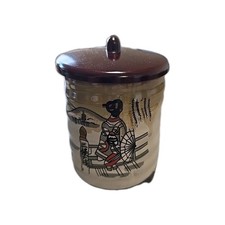 Ancienne tasse à thé japonaise avec couvercle marqué