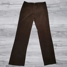 ANCIENNE Rampage 31" Pantalon Chino Faux Daim Marron Femme Taille 11/32 