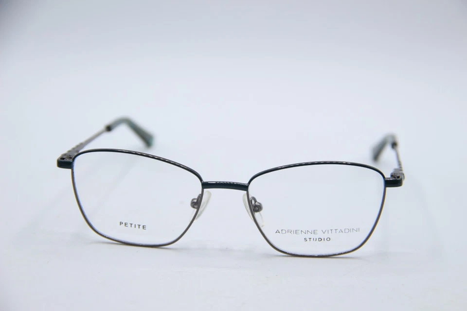 НОВЫЙ ADRIENNE VITTADINI STUDIO AV626 БИРЮЗОВЫЙ/ПИСТОЛЕТ ПОДЛИННЫЙ ОПРАВЫ ОЧКИ 49-16 - Изображение 2 из 4