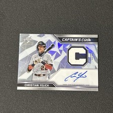 2021 Topps Chrome - Captain's Cloth Relic Autographs Christian Yelich #CCRA-CYE