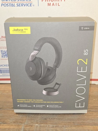Brand New! Jabra Evolve2 85 UC Wireless Headset with Advance Noise Cancellation!