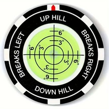 Premium Golf Green Reader, Golf Ball Marker for Putting Green, Bubble Level Golf