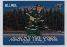 2024-25 Upper Deck Allure Across the Pond Blue Kirill Kaprizov #ATP-4 0z3d