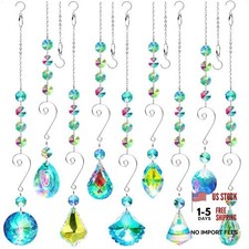 9 Pieces Sun Catchers - Crystal Prisms Hanging - Indoor Window