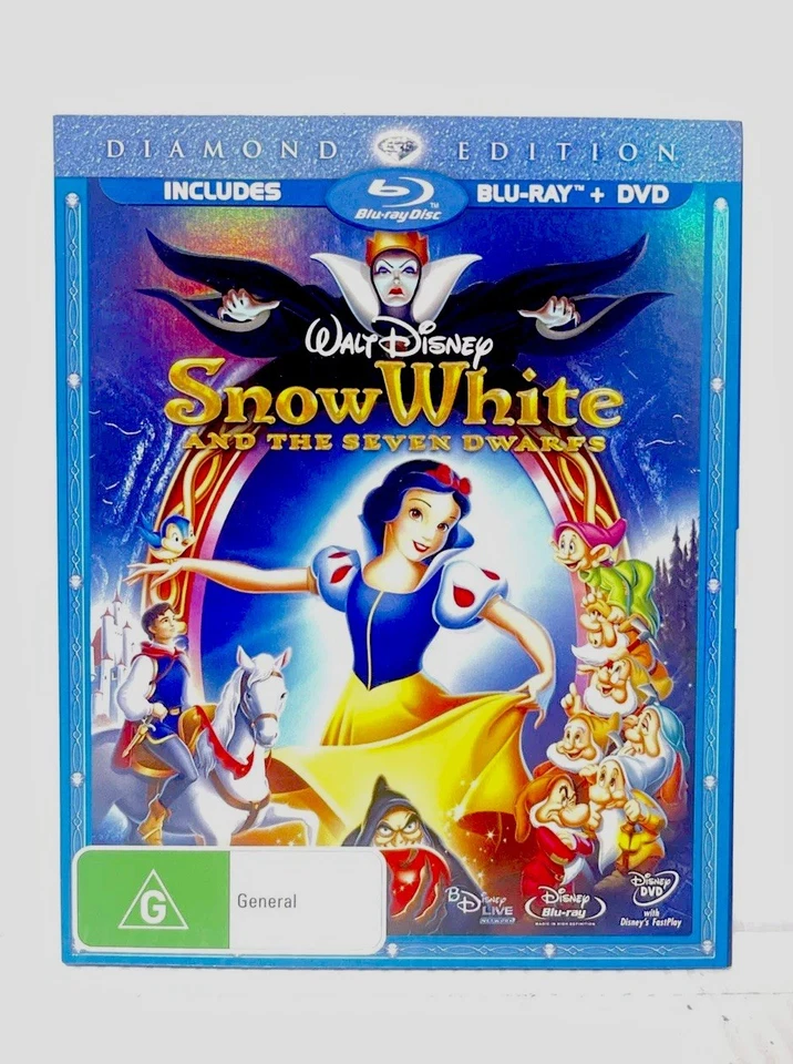 Snow White Diamond Edition Disney Blu-Ray Region B C & DVD Region 4 - Image 2 of 4