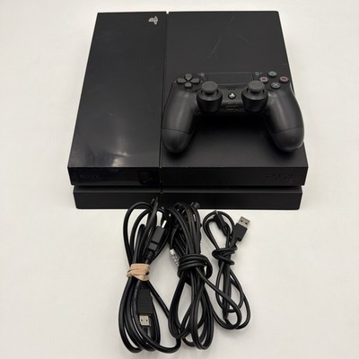 Sony Playstation 4 500GB Black Console PS4 W/ Controller & Cords