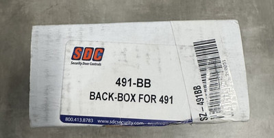 SECURITY DOOR CONTROLS (SDC) 491-BB BACK-BOX FOR 491 - NEW