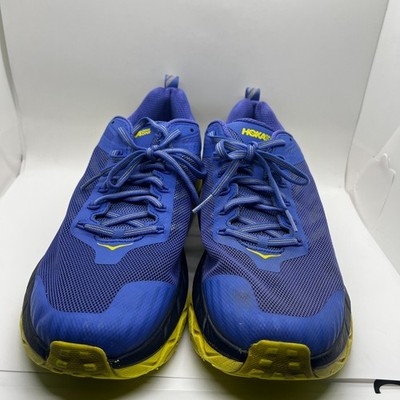 Hoka One One Challenger ATR 5 Shoes Mens 12 Blue Yellow Trail
