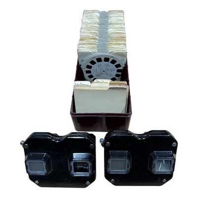 2x VIEW-MASTER REEL Sawyers Die 7 Weltwunder Full Color
