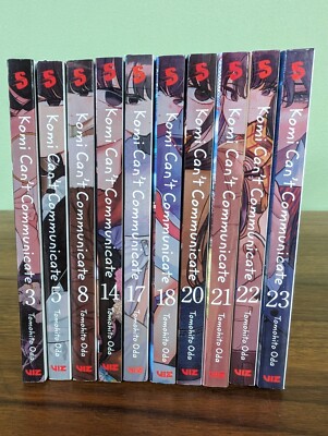 Komi Can't Communicate 10 bk lot Tomohito Oda English PB LN 240522