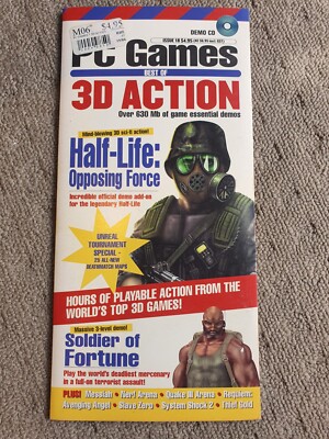 PC Games Half-Life, Quake 3, Unreal Tournament PC PowerPlay Demo CD - Issue 18