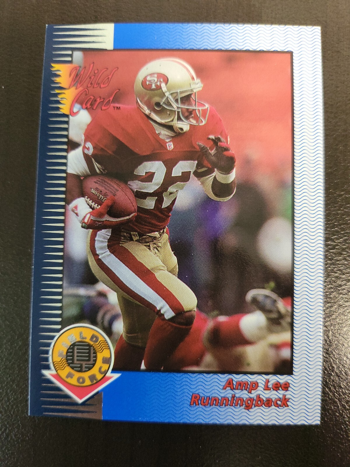 1993 Wild Card Amp Lee FIELD FORCE SILVER FOIL card #WFF-34