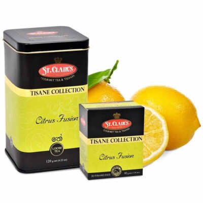 Ceylon Black Tea Tisane Citrus Fusion Premium Herbal Loose Healthy Luxury Drink