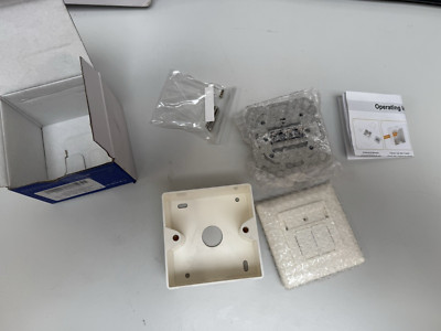VCELINK Universal Netzwerkdose Cat6A, 2 x RJ45 Port Lan Dose