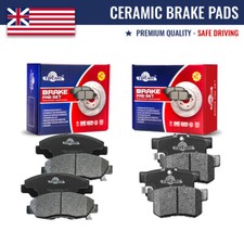 Front Rear Ceramic Brake Pads Set For 2006 2007 2008 2009 2010 2011 Honda Civic
