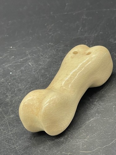 Scuoti sale in ceramica con osso bianco metà secolo - Foto 5 di 9