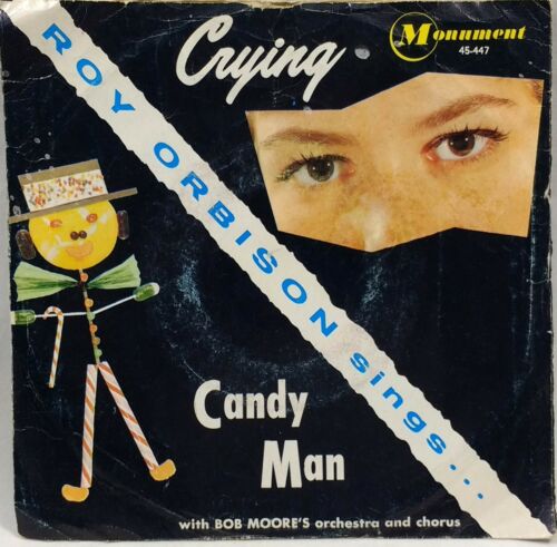 Roy Orbison "Crying / Candy Man" 1961 45-447 7" 45 rpm Vinyl Record - Picture 1 of 5