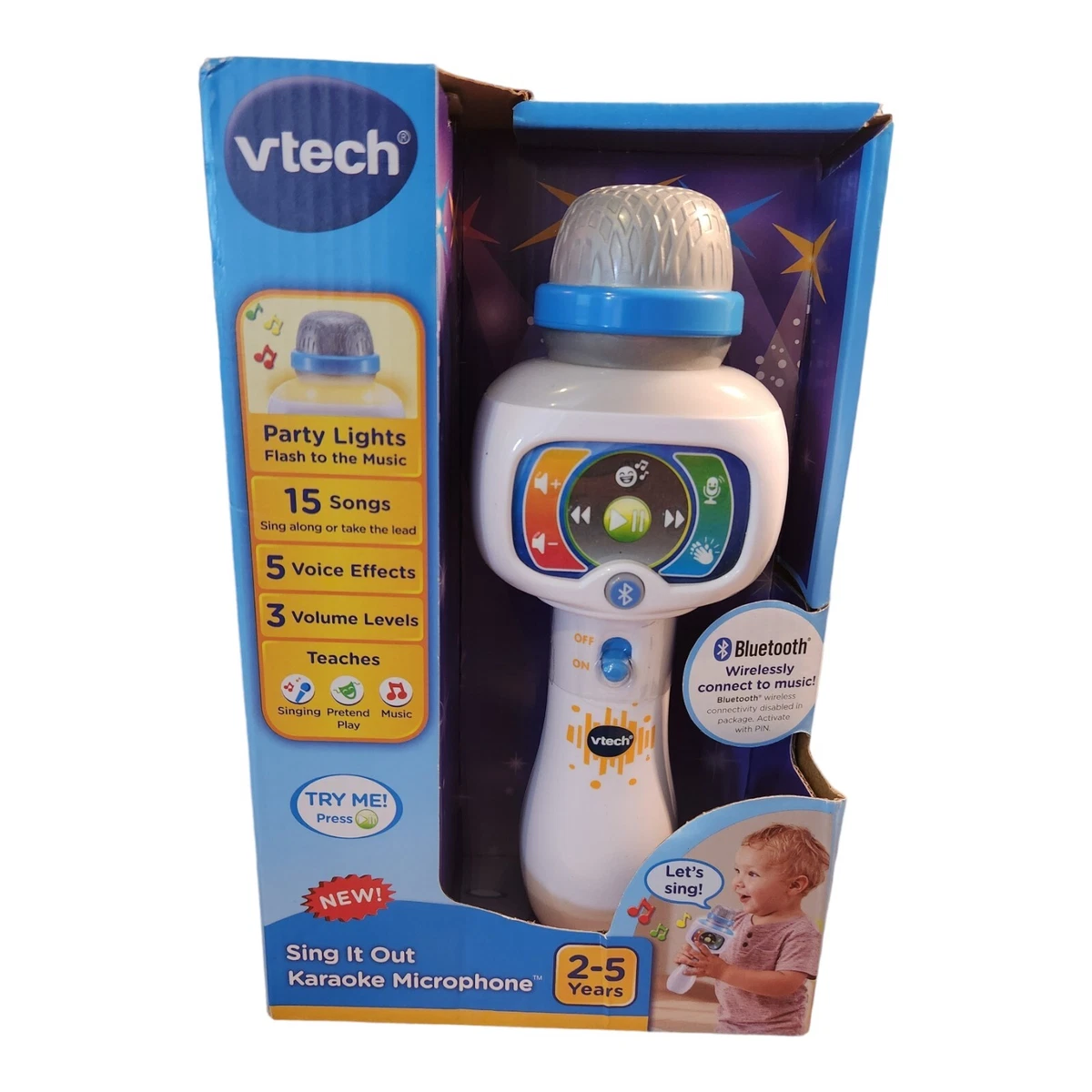 VTech Microphone Toy Microphone, Karaoke Microphone 18 different