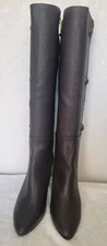 KURT GEIGER LONDON Women's Shoreditch 85 High Heel Boots Brown Leather (NWOB)