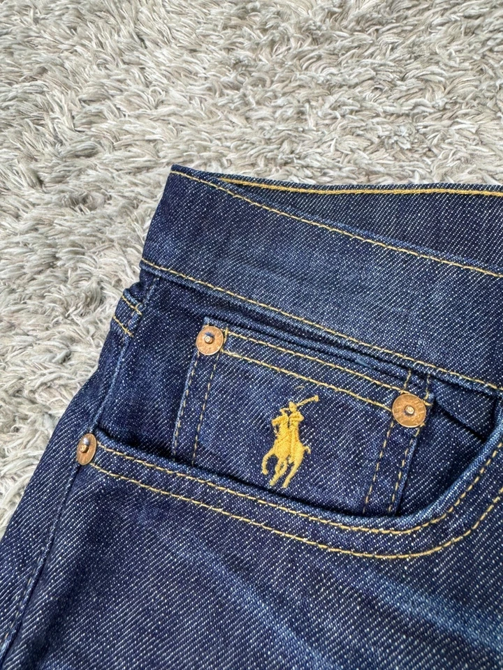 Pantalones Cortos de Jean Ralph Lauren Para Mujer 29x4 Esporas Lavado Oscuro Tiro Medio Elastizados Denim De Colección Foto 4 de 4