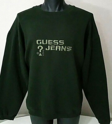 Guess Jeans Vintage Eua Feitiço Moletom gola careca fora Masculino Tamanho G Anos 90 Bordado | eBay