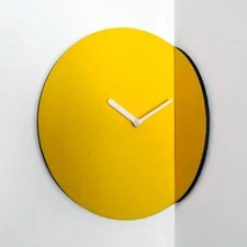 Contemporary Corner Wall Clock - Unique Silent Design Timepiece for Living Room