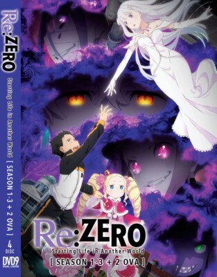 DVD RE:ZERO STARTING LIFE IN ANOTHER WORLD SEA 1-3 VOL.1-66 END + 2 OVA ENG DUB