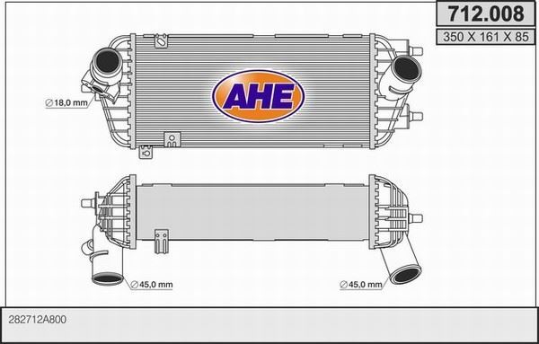 Échangeur d air intercooler haut rendement pour bloc Hyundai i40 I 1.7 CRDi