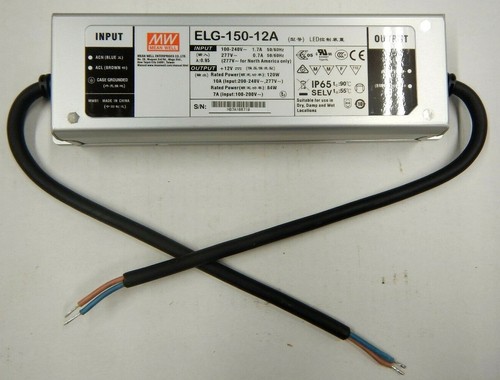 MEANWELL ELG-150-12A 150W LED Driver 100-240V NEW - Picture 2 of 2