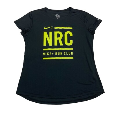 Nike Dri-Fit NRC Staff Black Short Sleeve T-Shirt Women s Size L