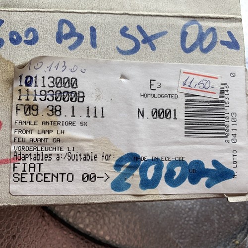 10113000 FRECCIA ANTERIORE SINISTRA FIAT SEICENTO 2000→ GENUINE OEM 10113000 - Imagen 5 de 5
