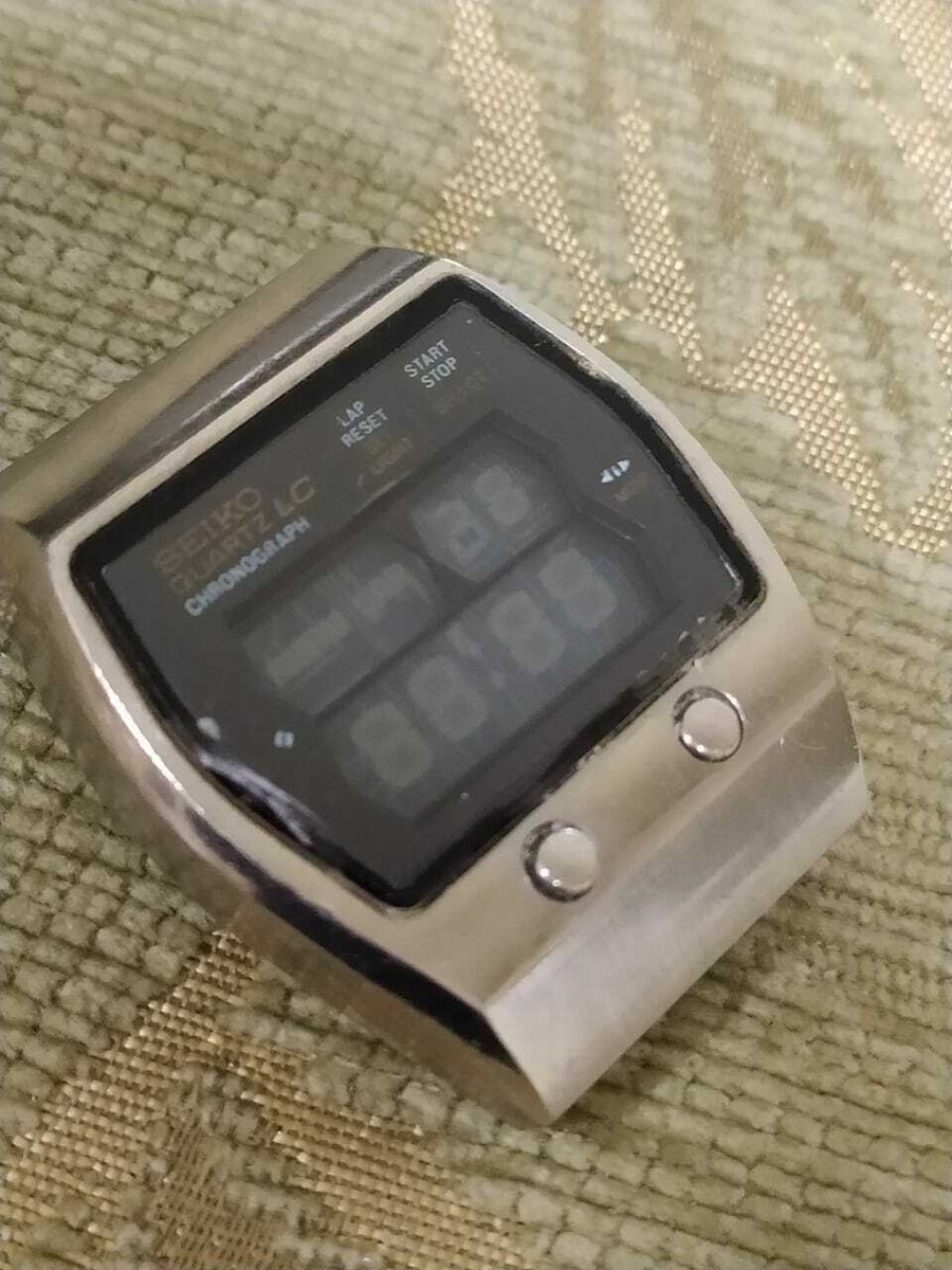 Seiko 0634-5001 chronograph watch LCD digital - NOT Work For Parts