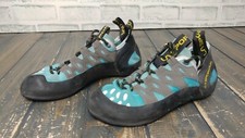 La Sportiva Tarantulace Rock Climbing Shoe Blue Turquoise 33 US 6.5 EU 38.5