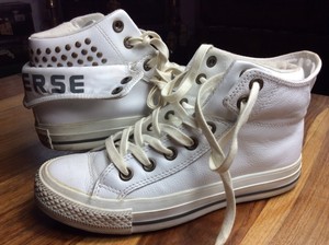 white leather converse ebay