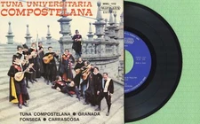 TUNA UNIVERSITARIA COMPOSTELA / Compostelana MIRMAN'S MML-1112 Spain 1975 EP EX