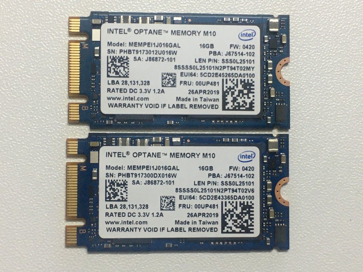 Intel Optane Memory H10 Intel Hbrpeknx0202aho Ssd Drive M2 Ssd 480
