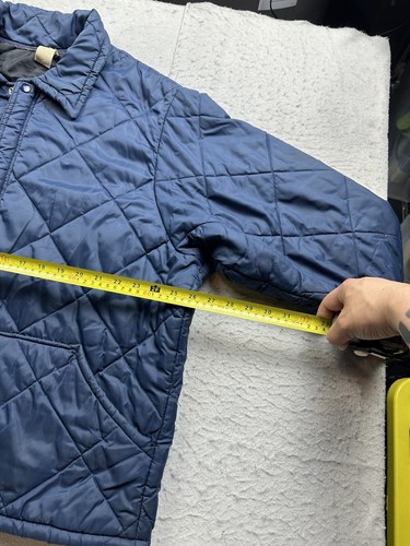Vintage Sears Quilted Full Zip Bomber Jacket 60s 70s Size L - Picture 5 of 6