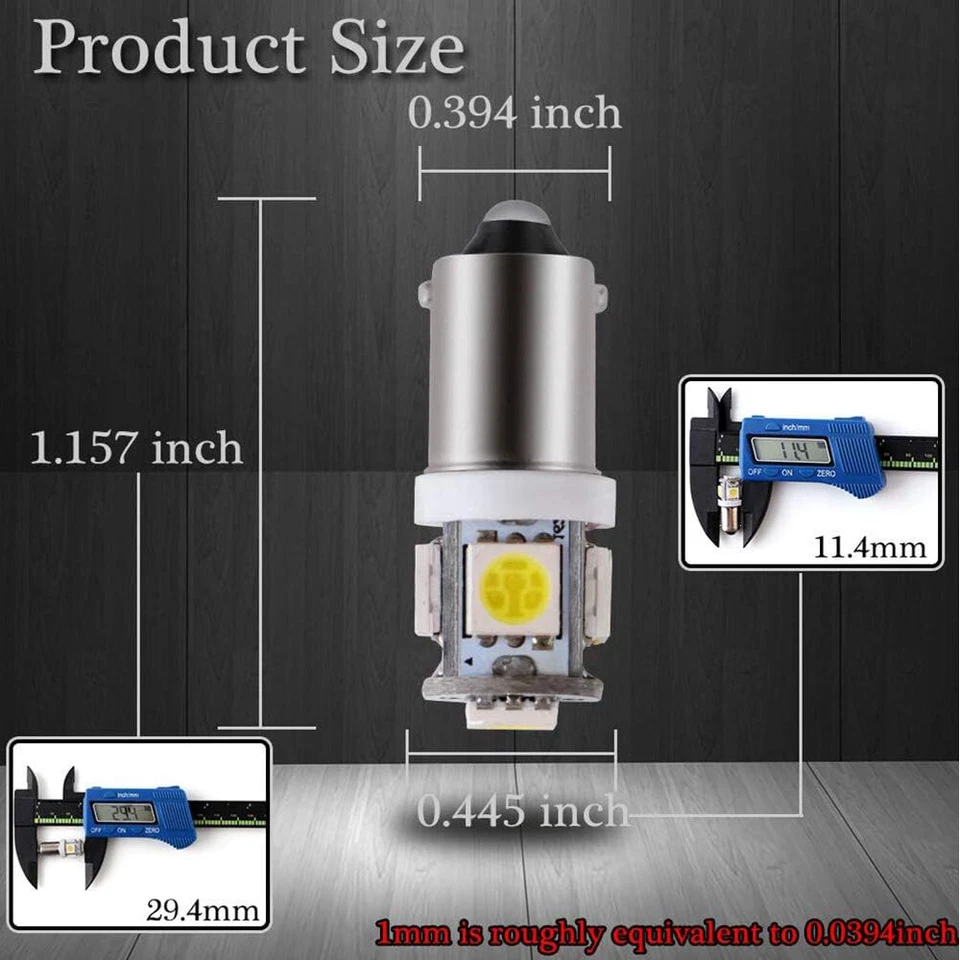 20X 57 Light Bulb Miniature Gauge Cluster Instrument Panel 12V G-4.5 BA9S GE Lot - Image 4 of 4