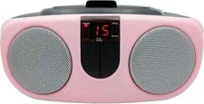 Proscan Srcd243 Portable Cd Player with Am/Fm Radio, Boombox (Pink)