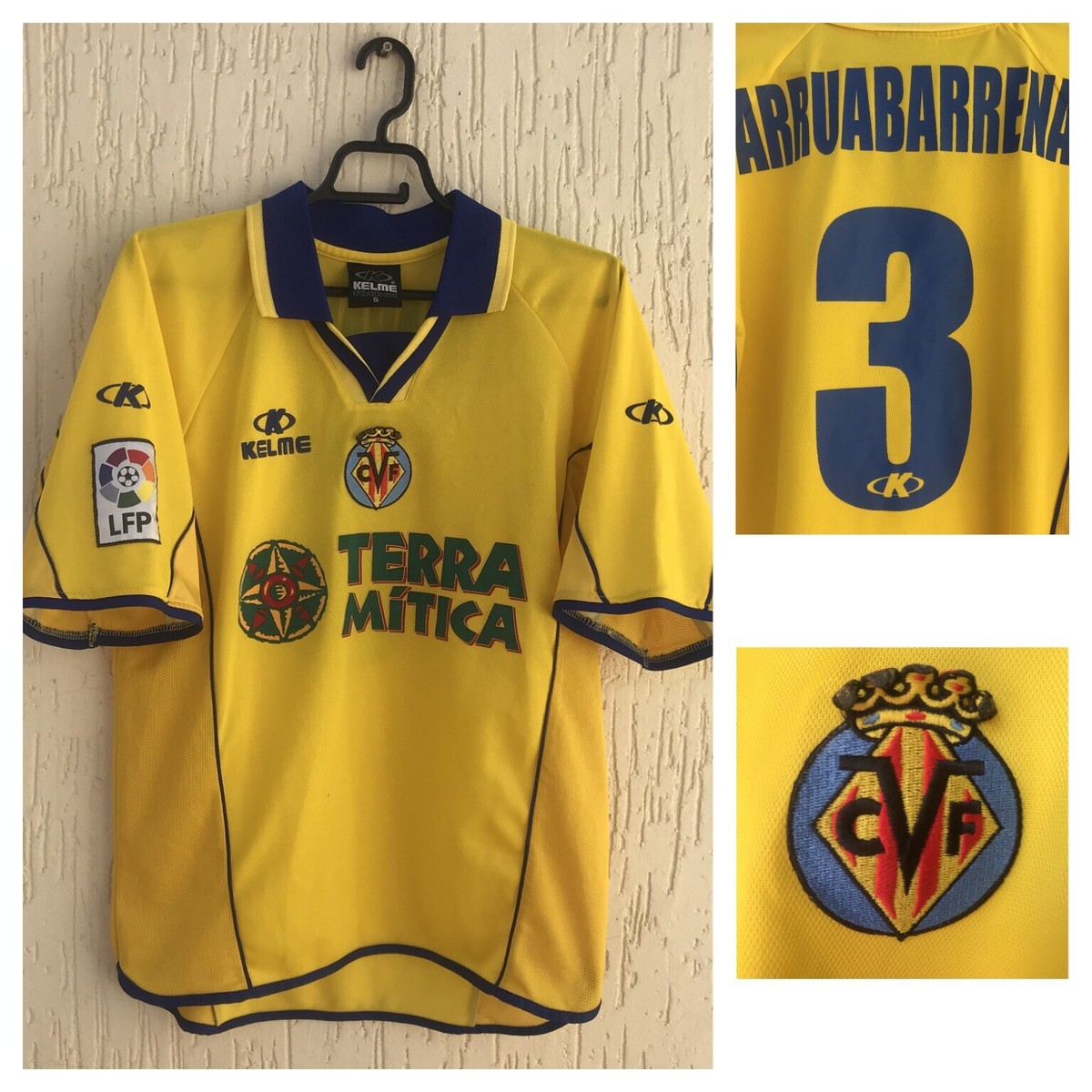 Villarreal football shirt 2002-2003 ARRUABARRENA #3 CAMISETA