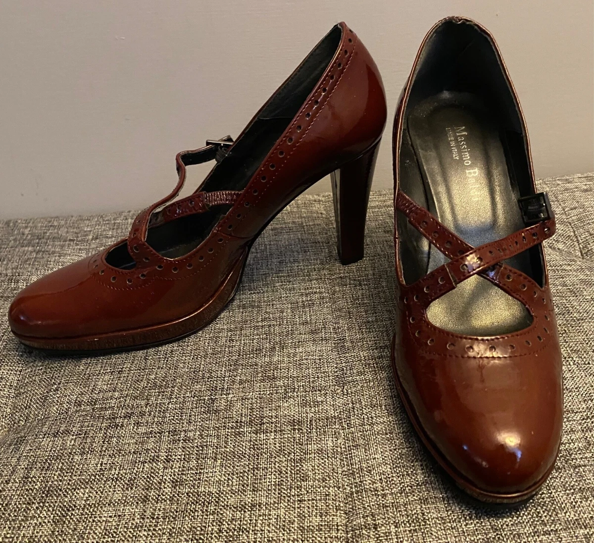 Brown pump shoes cheap