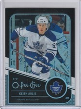 KEITH AULIE Maple Leafs 2011/12 O-Pee-Chee #447 Black Rainbow Parallel /100
