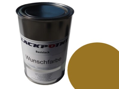 1 Liter Spritzfertigen Basislack RAL 1027 Currygelb Autolack Lackpoint !