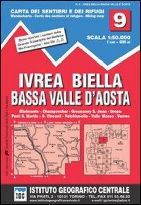 IGC Italien 1 : 50 000 Wanderkarte 9 Val d'Aosta 