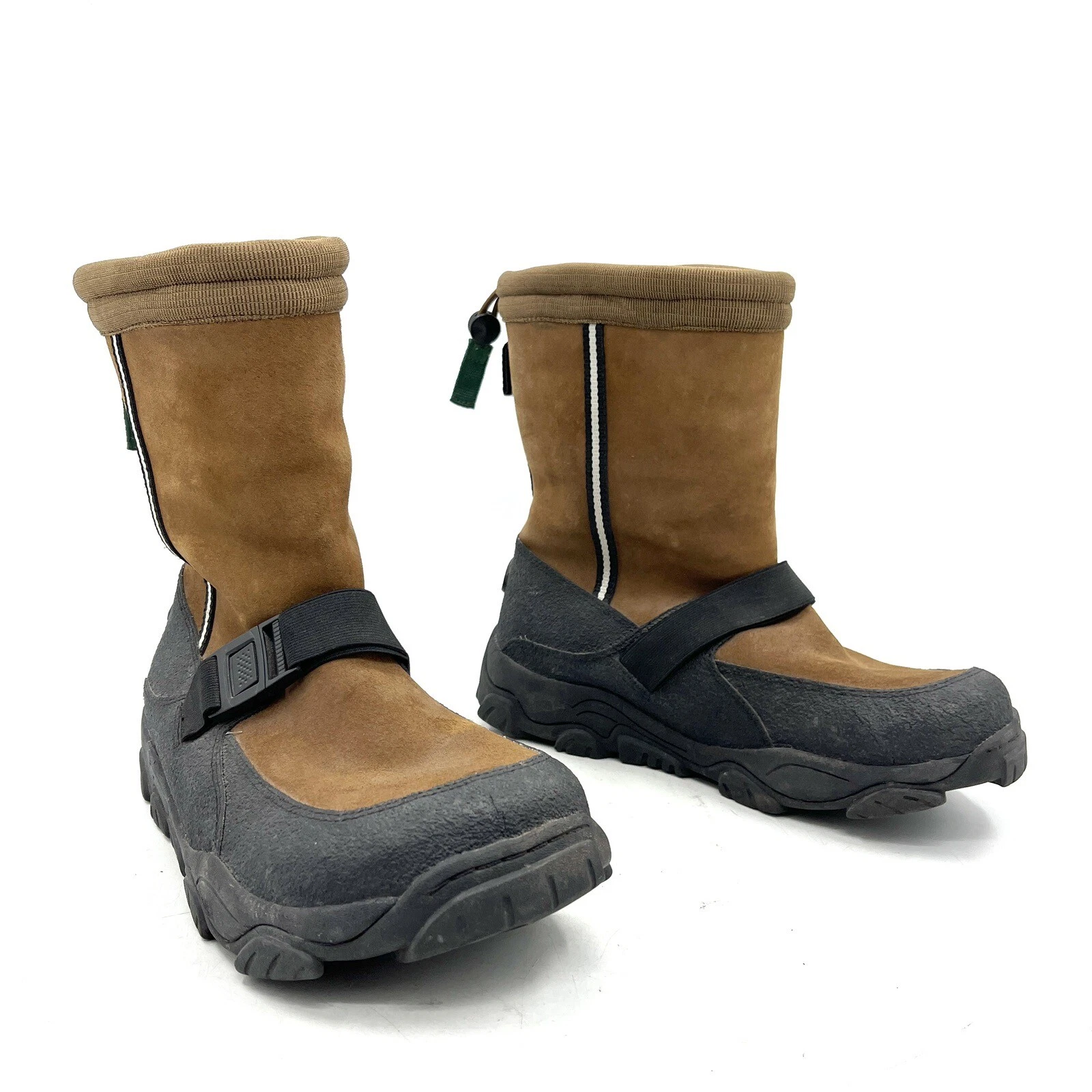 Cabelas Alaskan Guide Brown Shearling Winter Snow Boots Men's Size 10
