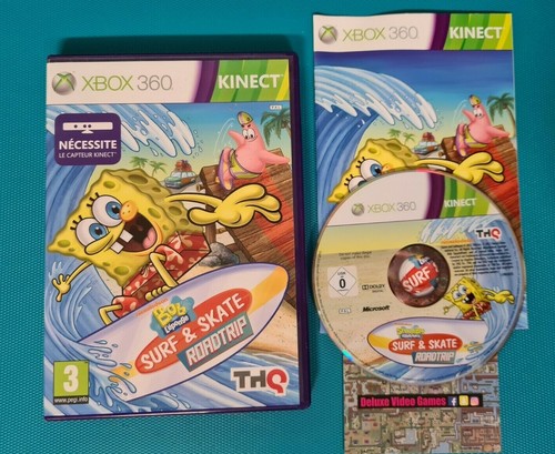 XBOX 360 : kinect - BOB L'éponge Surf & Skate Raodtrip - Picture 1 of 2