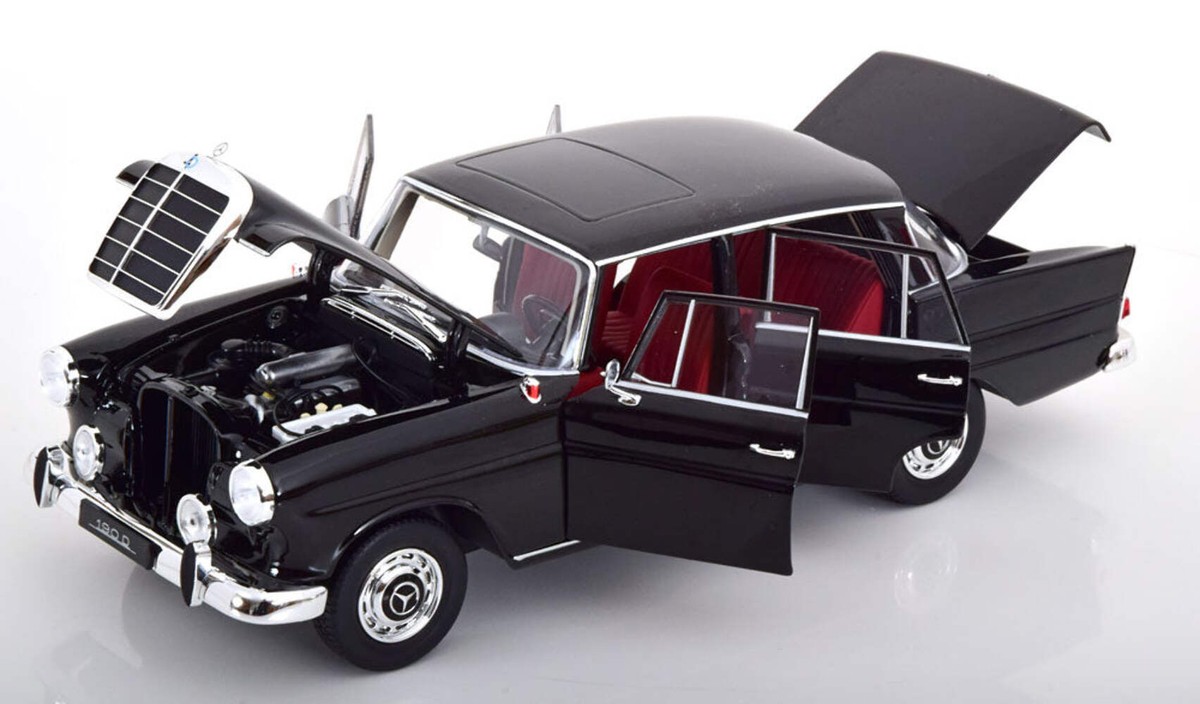Norev 1964 Mercedes-Benz 190D (W110) Sedan Black 1:18 183799 Norev 1964 Mercedes-Benz 190D (W110) Sedan Black 1:18 183799