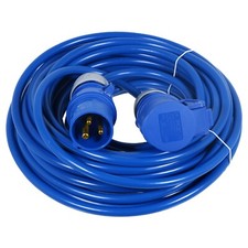 16A Extension Lead 14m 240V 2.5mm Heavy Duty Power Cable Cord 3-Pin 2P+E Blue